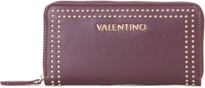 VALENTINO Portemonnee Shine Re Zip Around Wallet Vino Wijnrood