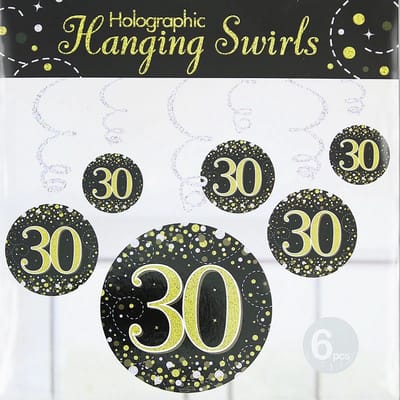 Oaktree - Swirls Sparkling zwart goud - 30 jaar