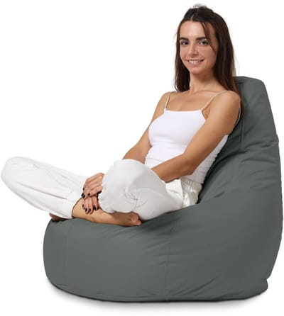 Xoft Living - Teardrop Zitzak - Antraciet - Waterafstotend