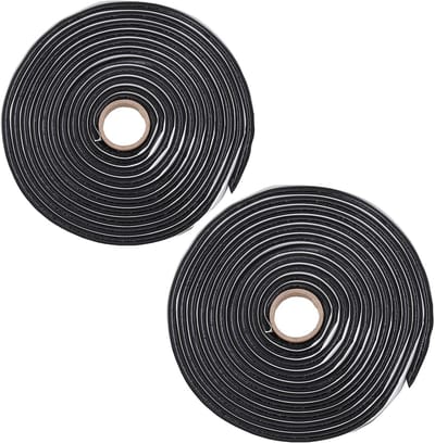Dailygoods- Butylkoord 9,5 mm x 4 m - Butyl Rond Koord - Plakband voor Afdichten - Hechting op Diverse Ondergronden - Bestand tegen Chemicaliën - 2 Stuks - Afdichtkoord
