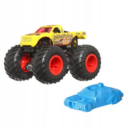 Hot Wheels Monster Truck All Fried Up met Wrak 1:64