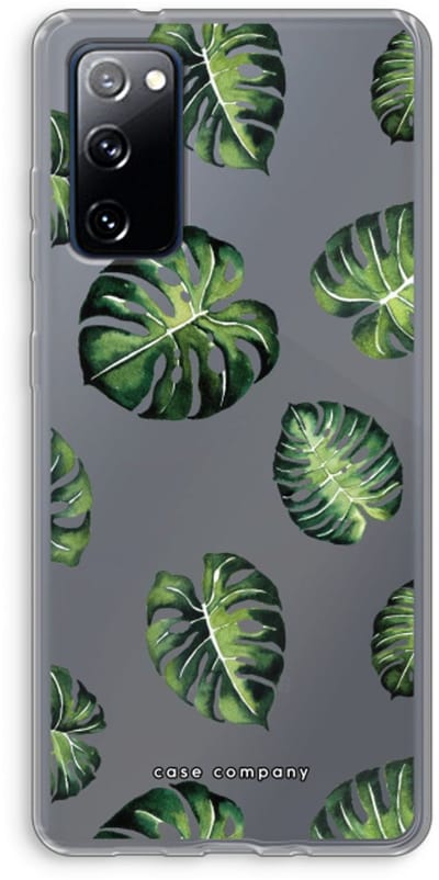 Case Company® - Hoesje geschikt voor Samsung Galaxy S20 FE / S20 FE 5G hoesje - Tropische bladeren - Soft Cover Telefoonhoesje - Bescherming aan alle Kanten en Schermrand
