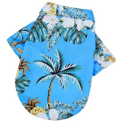 T-shirts pour chiens de style plage hawaïenne, vêtements d'été fins et respirants pour petits chiens, chiots, chats, chihuahuas, yorkshires, caniches 3XL