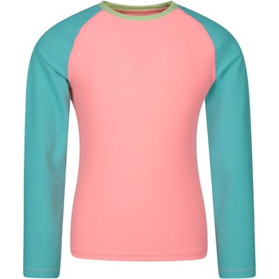 Mountain Warehouse Rash Top met lange mouwen voor kinderen/Kinderen (Koraal)