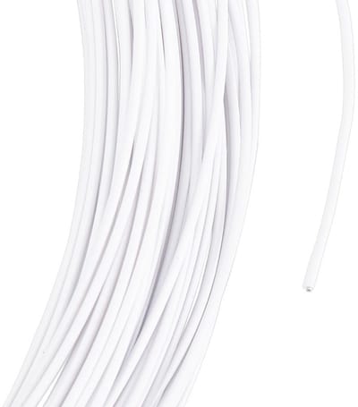 Witte bloemdraad 1,5 mm - Flexibele geanodiseerde metaaldraad voor knutselen en hoed styling