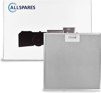 AllSpares Metaalfilter voor afzuigkappen geschikt voor Whirlpool en I.KE.A. 481248058144 (320x320x10mm)