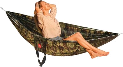 Outdoor hangmat - Kampeerhangmat - Ontspannen buiten - Scheurbestendig nylon - 270 x 140 cm - camouflage