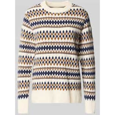 Loose fit gebreide pullover van wolmix model 'FAIRISLE'