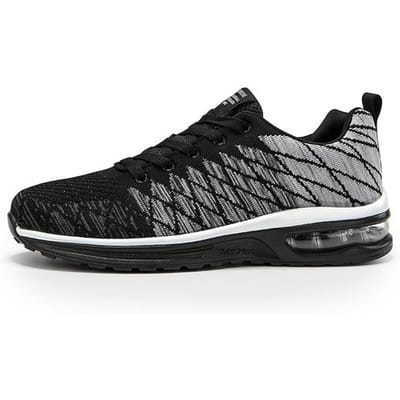 Nieuwe Heren Dames Wandelschoenen Mode Hardloopsneakers Ademend Comfort Verpleegschoenen Casual Luchtkussen Schoenen 36 zwart