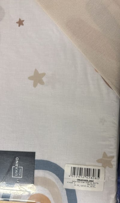 Livarno Home Baby Dekbedovertrek - Bed Linnen - license GOTS Rainbow