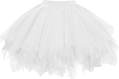 Korte Ballet Tutu Rok voor Dames | Vintage Dansrok met Lagen | Fluffy Feestrok voor Rave en Kostuum