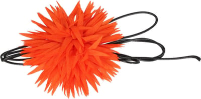 Haarsoires Haarband Bloem - Veter - Striklint - Oranje - Haaraccessoire met Bloemen - Bloemenaccessoire voor Dames & Meisjes