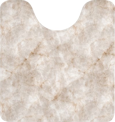 WC mat met uitsparing 55x60 cm - Antislip - Marmer - Patroon - Klassiek - Toiletmat met uitsnijding - Vloermat - Douchemat - Toilet tapijt - Toiletmatten