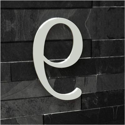 Huisnummer 9 - Adrescijfer - Huis Identificatie - Klassiek Lettertype - 30 cm - Wit