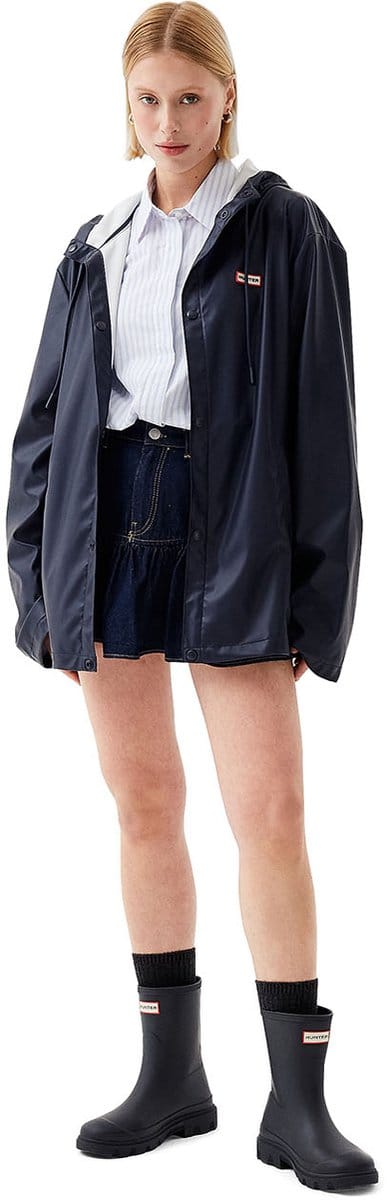 Hunter - Izzy PU Hooded Jacket Unisex Night Sky - Maat XL