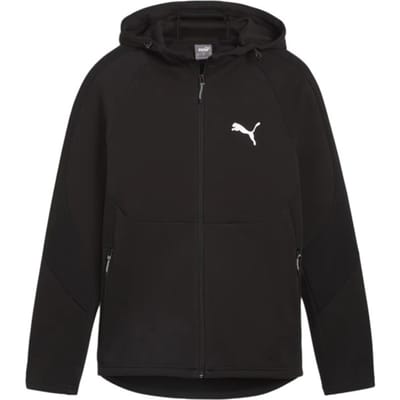PUMA EVOSTRIPE Full-Zip Hoodie DK Heren Trui - Puma Black