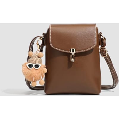 Herfst en Winter Mobiele Telefoontas Dames Crossbody Tas Mini Kleine Tas Kleine Bodytas Mode Alle Kleine Tassen brown