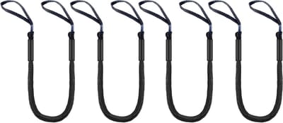 Maritieme Bungee Lijnen - Gevlochten Touw - Veilige Boot Aanleg - Schokabsorberend Ontwerp - 4 Pack - Blauw