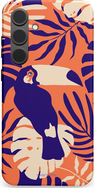 Casetastic Hoesje Geschikt voor Samsung S24 Plus - Stijlvolle Beschermende Duo-layer Case - Paradijs Toekan
