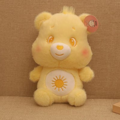 Nieuwe Schattige Cartoon Pluche Boetiek Grijpautomaat Pop Regenboog Beer Pop Kinder Meisje Cadeau Pop 8 inch