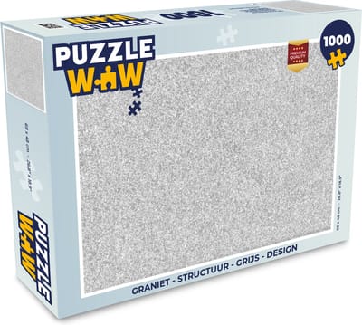 Puzzel Graniet - Structuur - Grijs - Design - Legpuzzel - Puzzel 1000 stukjes volwassenen