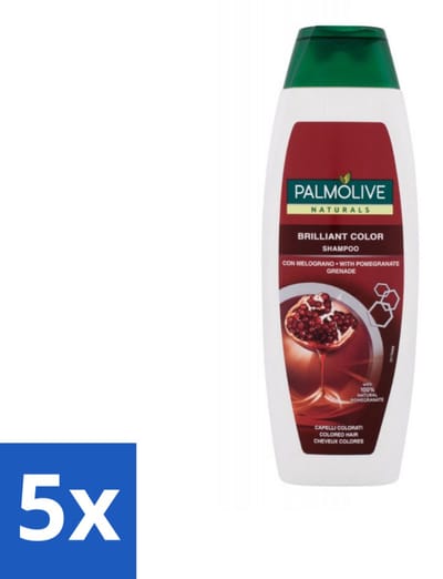 Palmolive Naturals - Shampoo - Brilliant Color - Voor Gekleurd Haar - 350 ml - Bulkverpakking - 5 stuks