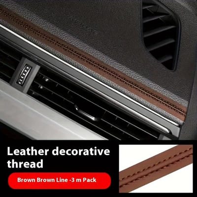 3 Meter Decoratieve Strip voor Interieurkieren in Auto's voor het Afdichten van Randen en Opvullen van Kieren in de Carrosserie van het Voertuig, Inclusief Middenconsole en Deurpanelen. gray