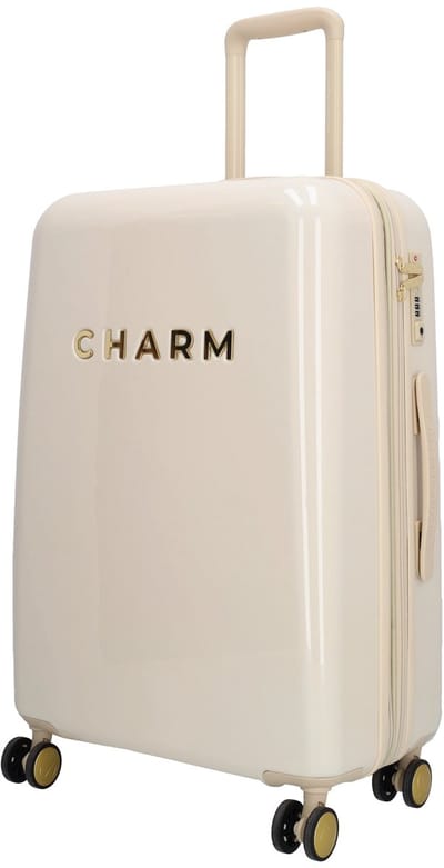 Charm London Capetown Koffer - Middenmaat - Reizen - Travel - Hardcase - TSA - Beige