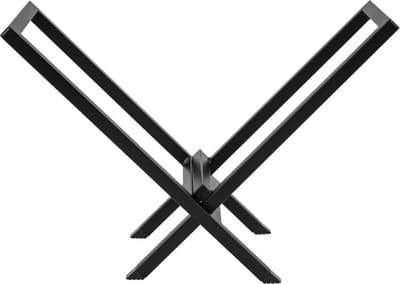 Brandhoutrek - Houtopslag binnen - Houtrek - Gepoedercoat staal - L 58 x B 28,5 x H 37 cm - VI Online Products