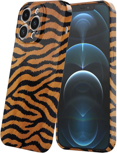 Smartphonica Telefoonhoesje Geschikt voor iPhone 12 Pro met Tijger en Panter Opdruk - Flexibel Softcase TPU - Backcover Case Tiger and Lion Design geschikt voor iPhone 12 Pro