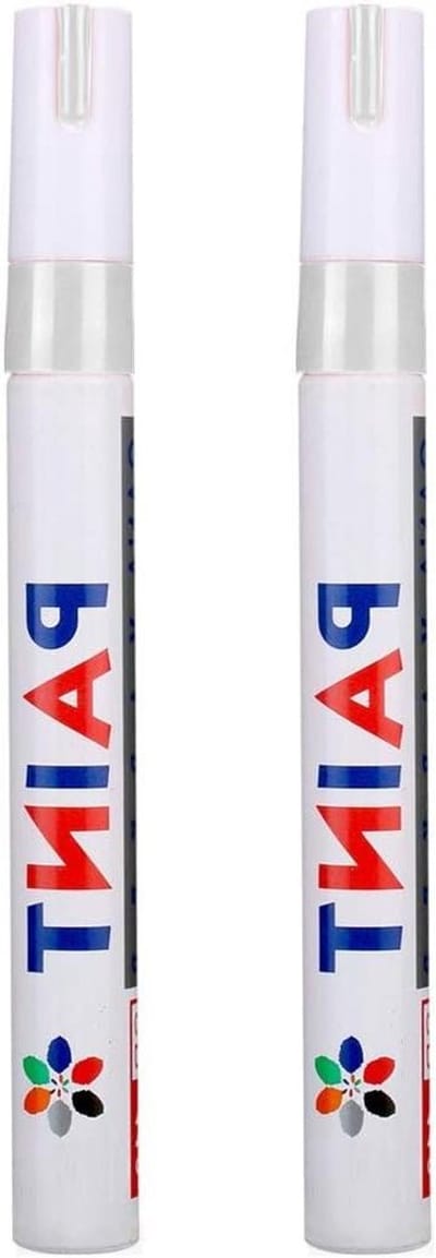 Banden Pen - Tire Marker - Velgen Personaliseren - Waterbestendig - 2 Stuks - Wit