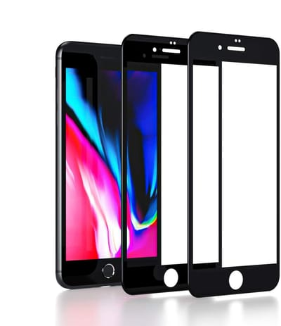 2x Screenprotector Geschikt voor: iPhone 7 Plus / 8 Plus Glazen Gehard Full Cover Volledig Beeld Tempered Glass