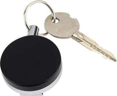 Broekclip Sleutelhanger I Uittrekbaar I Voor Pasjes I Pasjes Houder I Pasjes Hanger I Pasjeshouder met Terugslag Riem I 60 CM I RVS