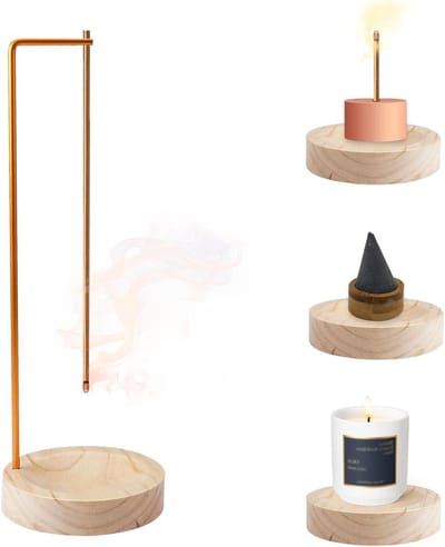 2-in-1 Incense Stick Holder - Houten Incense Stick Holder - Moderne Ontwerp - Klassieke Afneembare Incense Houder - Incense Burner voor Kamerversiering - Ontspanning - Yoga