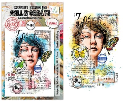 Aall & Create clearstamps A7 - Marked in history