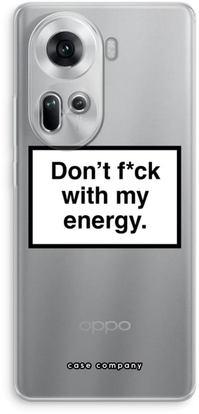 Case Company® - Hoesje geschikt voor Oppo Reno 11 hoesje - My energy - Soft Cover Telefoonhoesje - Bescherming aan alle Kanten en Schermrand