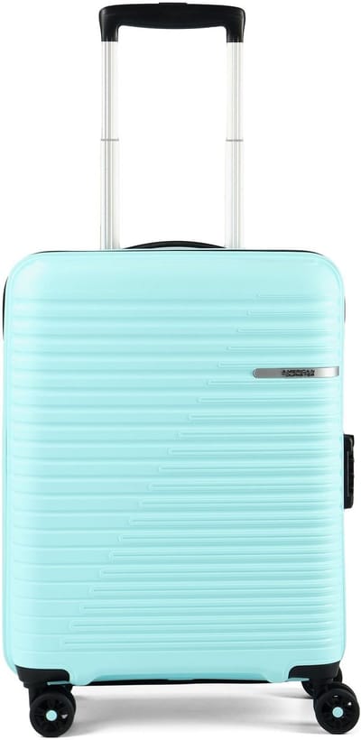 American Tourister Liftoff 4 wielen Cabinewagen 55 cm met uitbreidingsplooi - Harde bagage - TSA slot - summer blue