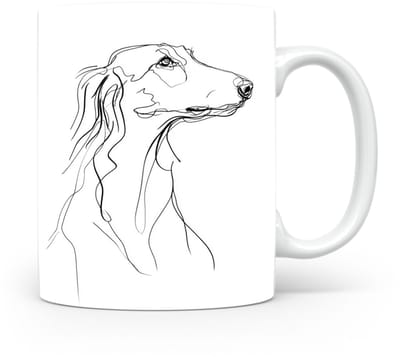 Beker Saluki | cadeau mok voor honden liefhebber | hond | collega | tas koffie thee