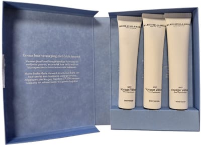 Marie Stella Maris - 3-in-1 Badkamer Essentials - Body Wash, Body Lotion en Hand Soap - 3x50 ml - Verzorgingsset - Badkamer Set - 100% Vegan - Verzorgt, Hydrateert en Parfumeert - Luxe Geschenk Verpakking - Douchegel, Handzeep en Verzorgingscrème