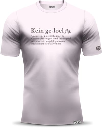 FC Kluif - Voetbal T-shirt - Kein Geloel -Peach - Heren - Maat L- Regular fit