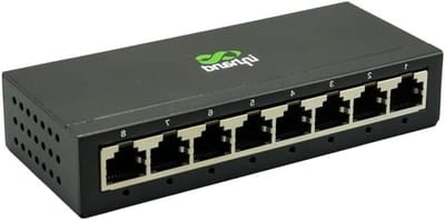 Netwerkswitch Gigabit - Ethernet Hub Netwerkverdeler - Netwerkuitbreiding - Plug-and-play installatie - 8 poorten - Zwart