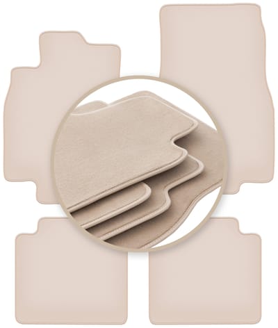 PREMIUM beige matten voor: Mercedes B-Klasse W245 hatchback 2005-2011