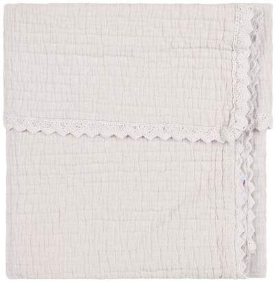 Koeka Elba Ledikantdeken Lace - 100 x 150 cm - Stone