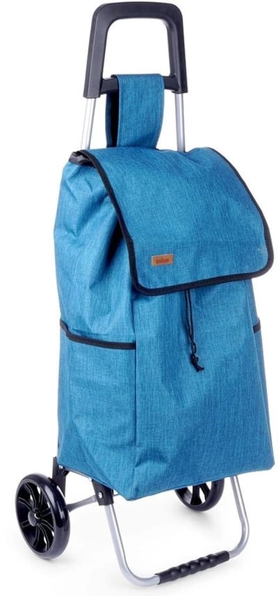 Orion - Boodschappentrolley - 40L - Blauwe Zak - Eenvoudig Handig