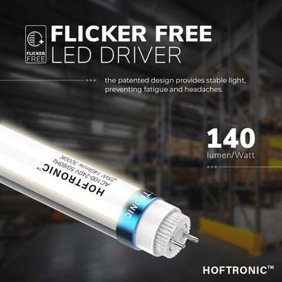 HOFTRONIC 10x LED TL Buis 60cm - T8 G13 - 9W 1260 Lumen (140 lm/W) - 3000K - (32W/830)