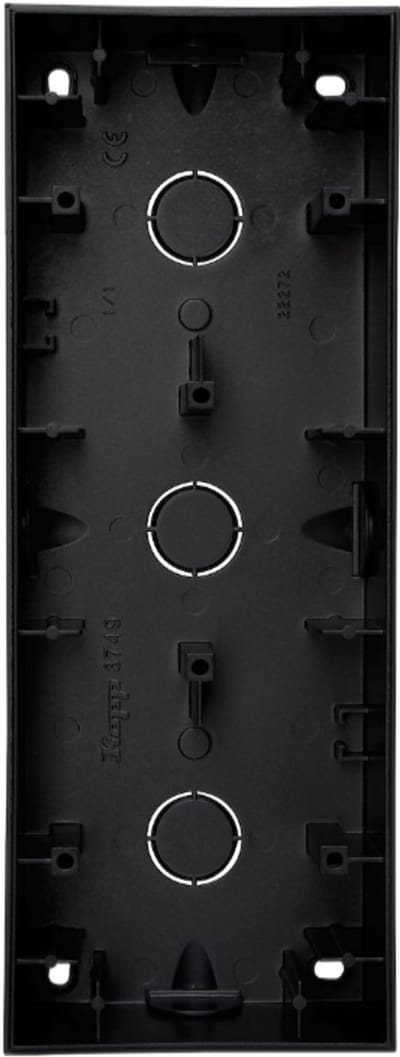 Kopp opbouwdoos 3-voudig - HK07 mat zwart (374950004)
