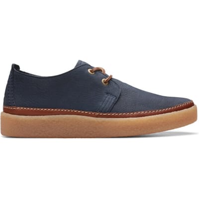 Clarks Clarkwood Low - heren veterschoen - Blauw - maat 41 (EU) 7 (UK)
