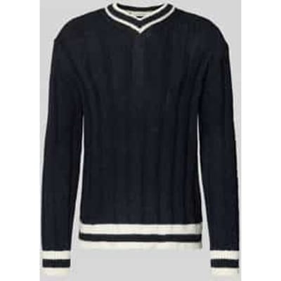 Relaxed fit gebreide pullover met wol, model 'ROY'