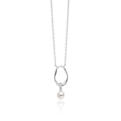 Luna-Pearls - 216.0958 - Ketting - 925/-Zilver met Akoya gekweekte parel
