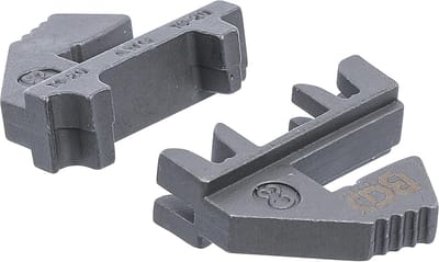 Krimpbekken set - Krimptang onderdelen - Elektrisch installeren - Voor haakse stekkers - AWG 14-20 - Grijs